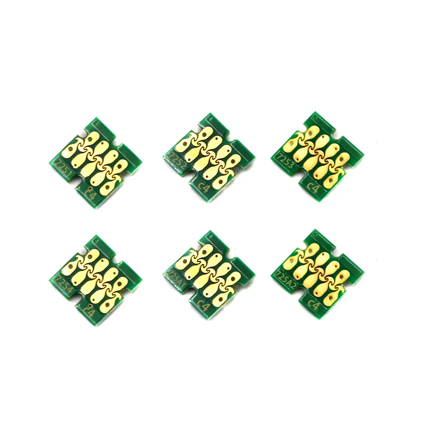 Chip de Cartucho de Tinta Branca para Impressora Epson Surecolor T7251-t7254 T725a Apto para Epson Surecolor F2000 F2100 Sc-f2000 Sc-f2100 T725a00
