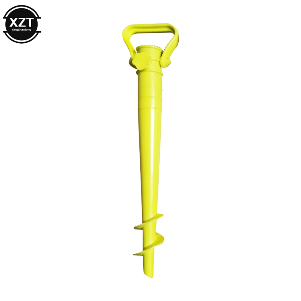 Poetable Sun Beach Fishing Stand Rain Gear Garden Patio Parasol Ground Anchor Spike Umbrella Stretch Stand Holder 1Pcs