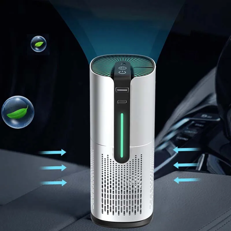 Intelligent Starry Sky Lamp Formaldehyde Removal Smoke Detection Indoor USB Negative Ion Car air Purifier