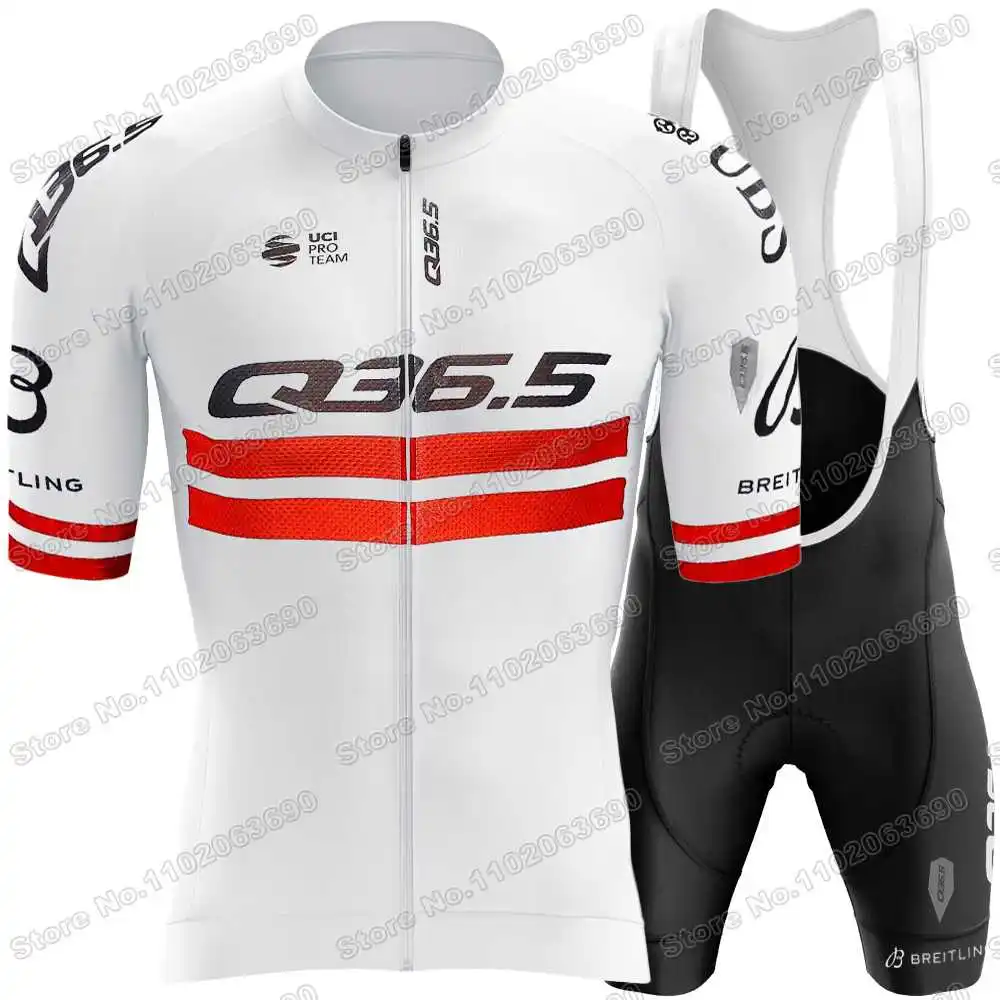 海外限定　広州2025チャンピオン賽　スリーブ 5種セット 2025 Q36.5 Pro Cycling Team Cycling Jersey Set Summer