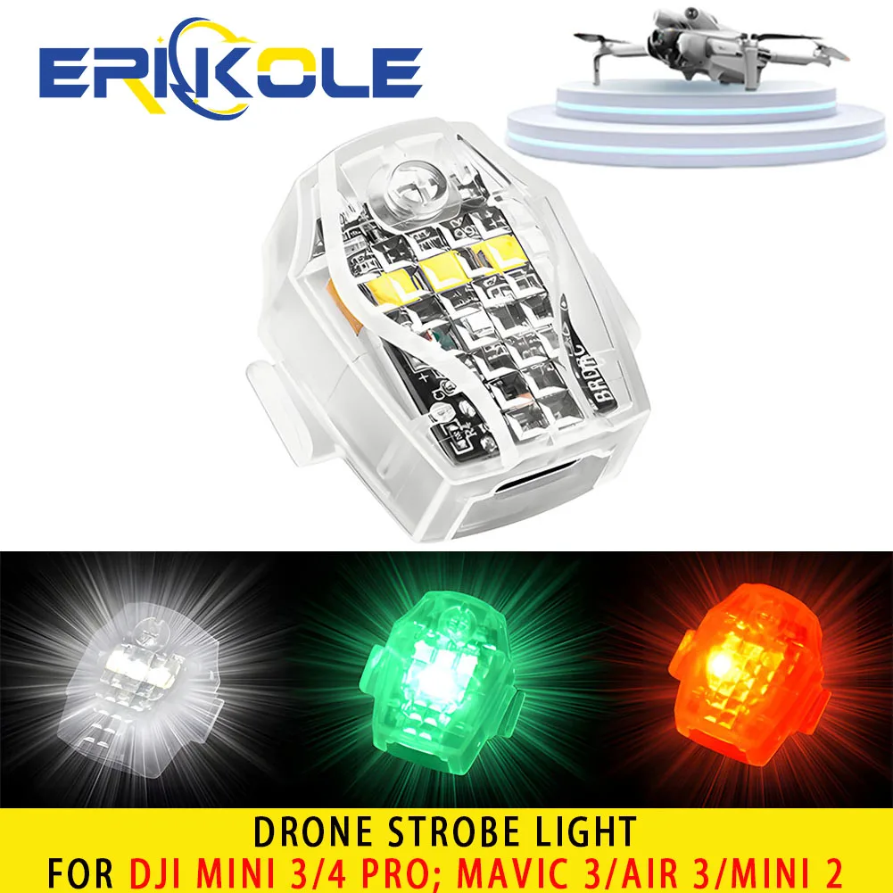 

Drone Strobe - Anti-Collision Lighting - Anti-Collision Light - Fits All Drones - Night Flight for DJI Mini, Mavic, Air series