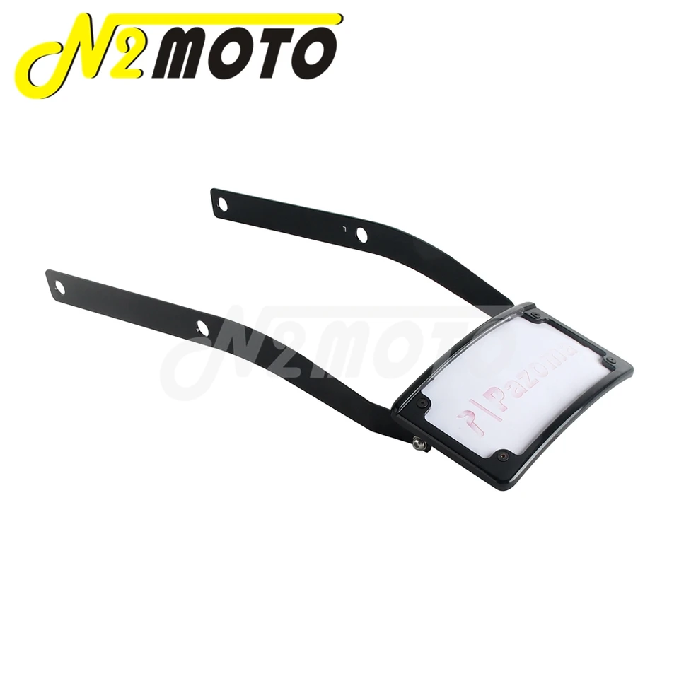 Set: Soporte Portamatrículas Lateral S Compatible Con Harley Davidson Sportster 04-20 + Quilla