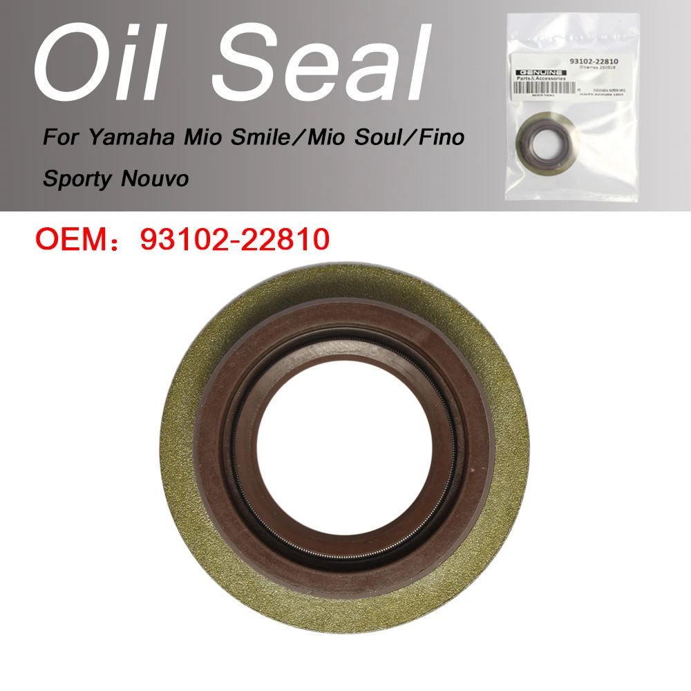 

For Yamaha Mio Smile/Mio Soul/Fino/Sporty Nouvo Crankshaft Oil Seal