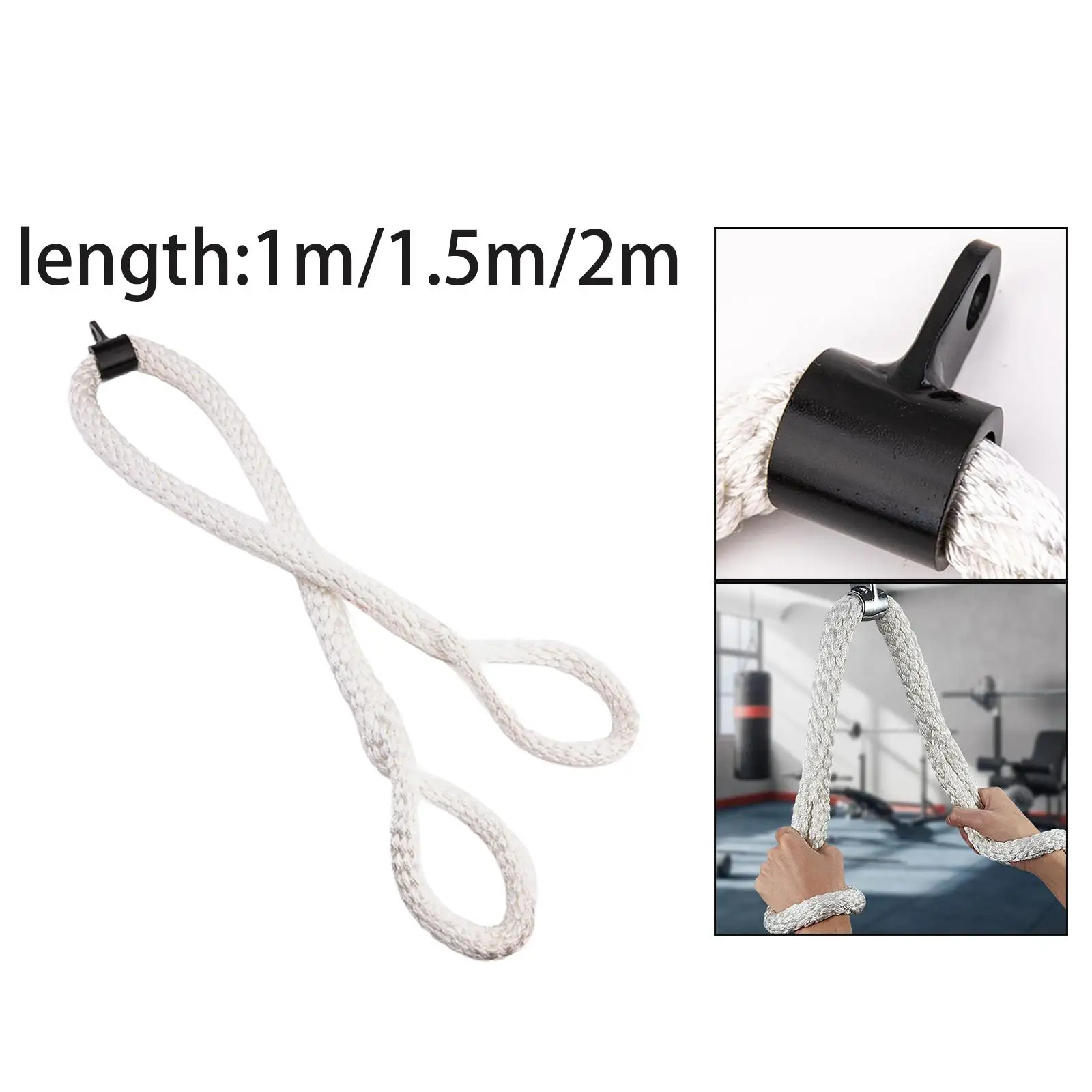 

Tricep Rope Long Tricep Bicep Exercise Attachment Heavy Duty Bicep Pull Down