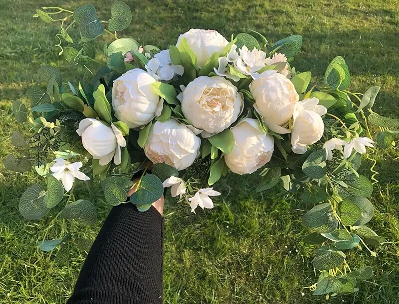 Description Picture 6 of itemArtificial Wreath Threshold Flower Peony Rose DIY Wedding Party Flower Wall Arrangement Home Place Room and Christma Wreath Arch