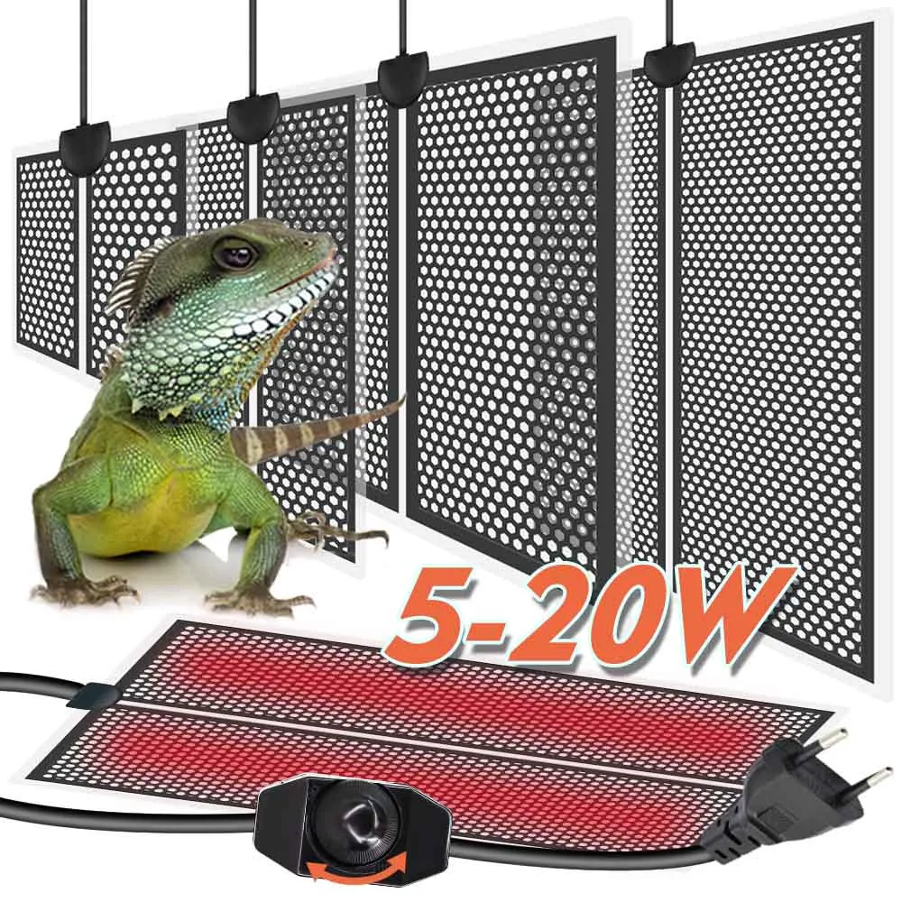 5/7/14/20W Reptile Heat Mat Plants Heating Pad Temperature Control Indoor Garden Greenhouse Seedling Aquarium Terrarium Heater seedling heat mat