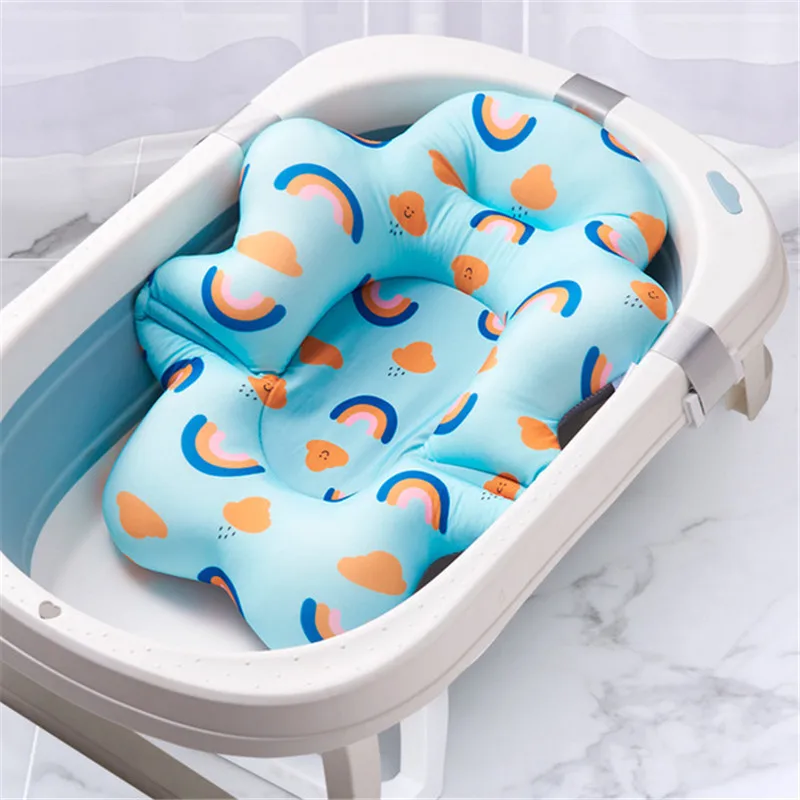 Baby Shower Bath Tub Pad Non-Slip Newborn Bathtub Mat Safety