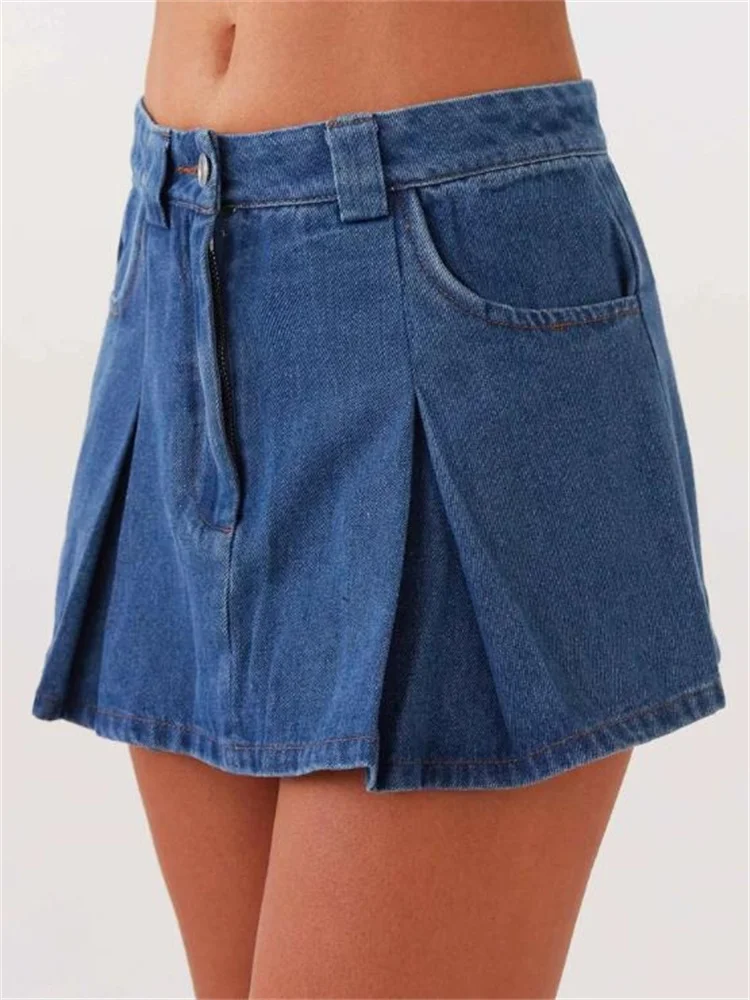 Wmstar DenimTwo Piece Set Women Crop Top and Shorts Sirts Sets Summer Clothes Outfits Fashion Matching Wholesale Dropshipping