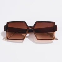 Vintage Oversize Square Sunglasses Women Retro Brand Big Frame Female Sun Glasses Black Fashion Gradient Eyeglasses Oculos 2