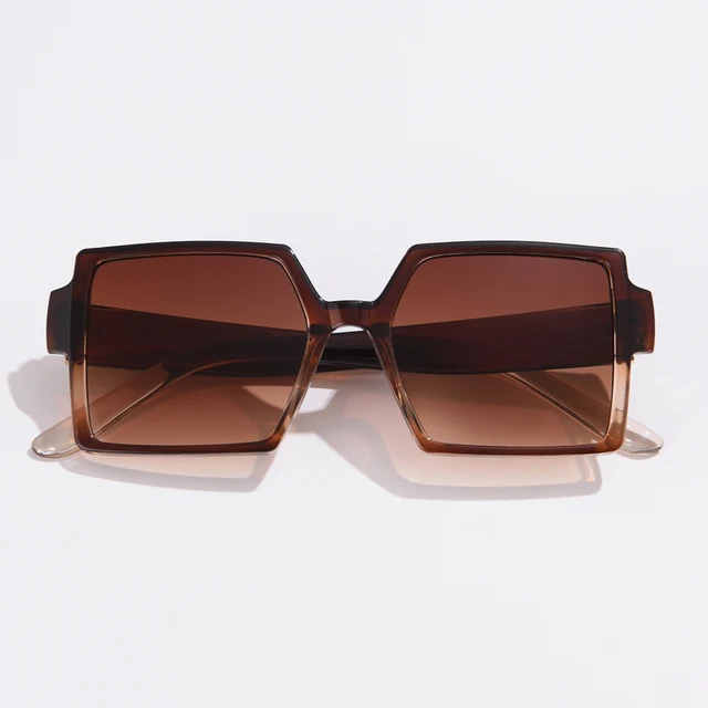 Vintage Oversize Square Sunglasses Women Retro Brand Big Frame Female Sun Glasses Black Fashion Gradient Eyeglasses Oculos 2