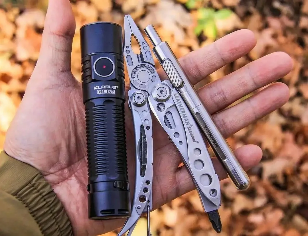 Powerful Klarus G15 V2 LED Flashlight 4200lumens Rechargeable Torch Light for Mobile Powerbank Outdoor Camping Self Defense