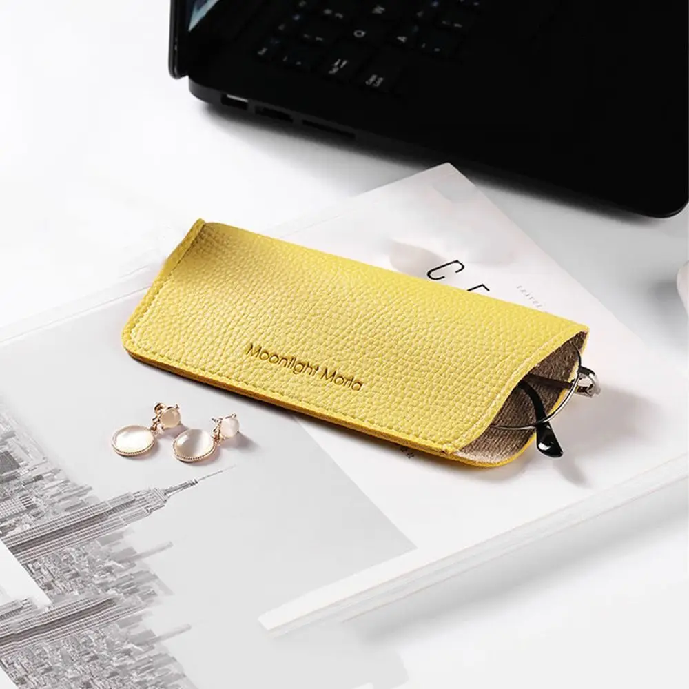 Unisex Schutzhülle aus PU-Leder, Brillenetui, Brillenschutz, Lesebrillen-Tasche, Sonnenbrillen-Etui – Detail 9