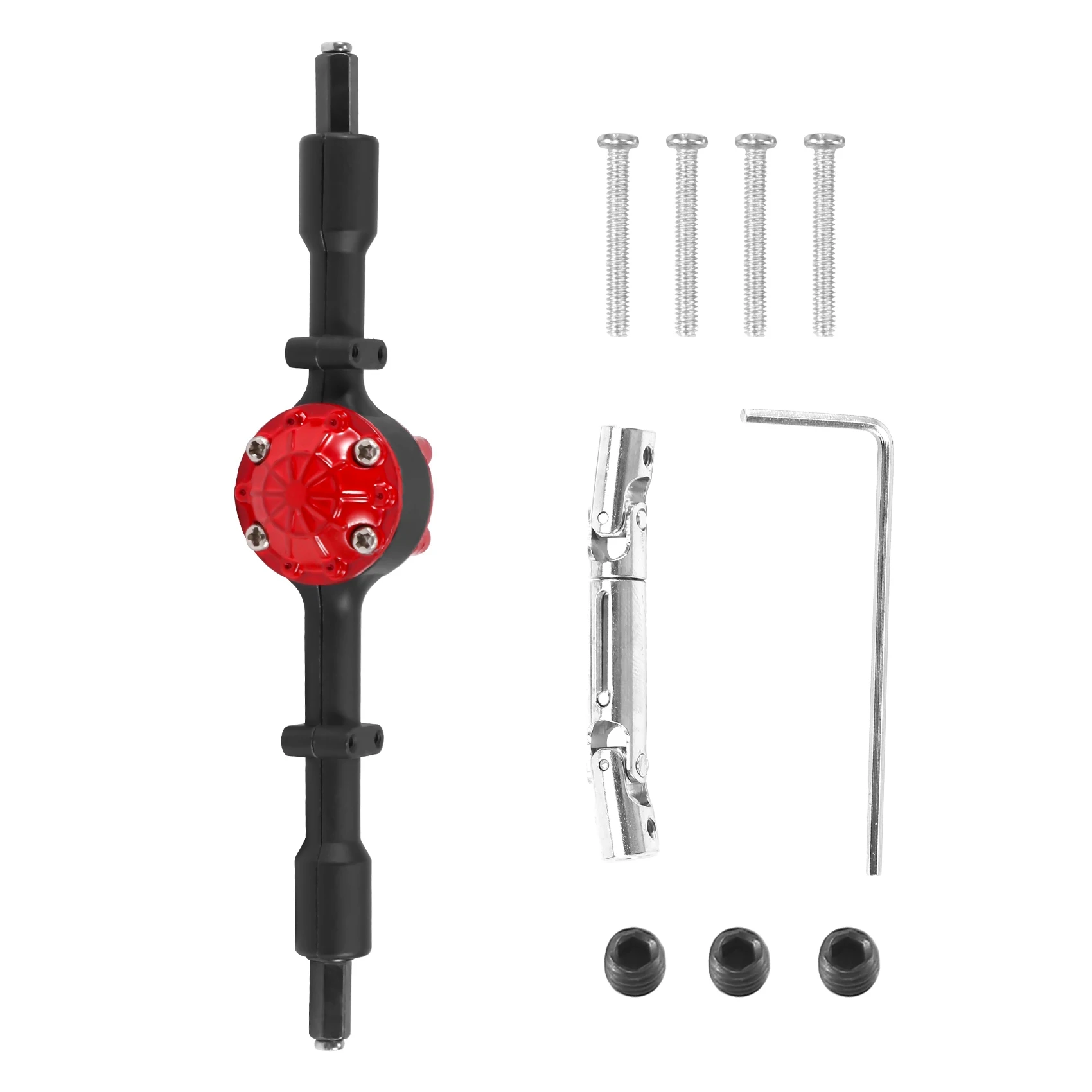 

1 комплект, металлическая задняя мостовая ось со стальной шестерней для WPL D12 B14 B24 B16 B36 C14 C24 C34 C44, детали для модернизации радиоуправляемых автомобилей, черный