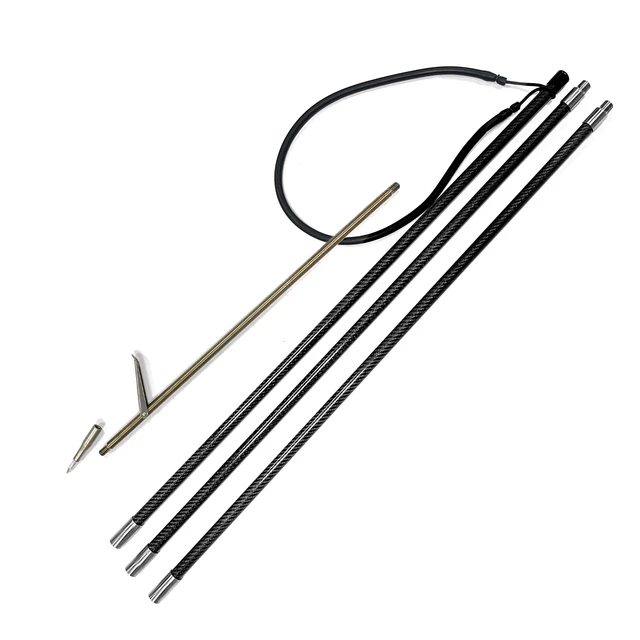 Spearfishing Carbon Pole Spear 4FT To 18FT Hand Spear Harpoon Steel Tip Ice  Fishing Ice Spearing Breaker Drill Tools