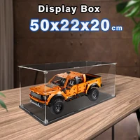 Acrylic display box for lego 42126 display case for Raptor F-150 building block dustproof clear model car storage box 50x22x20cm 1