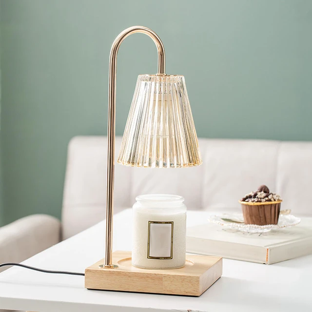 Lampe chauffe-bougie électrique à intensité réglable, pot de fusion de cire  avec 2 ampoules, décoration