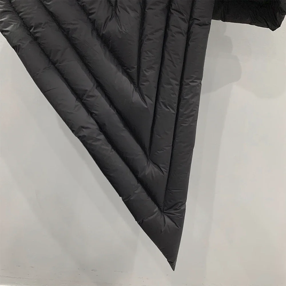 Men Down Coats Jackets Gothic Women Vest High Street Clothing Trench Oversized Winter Dust Windbreaker Black Jackets