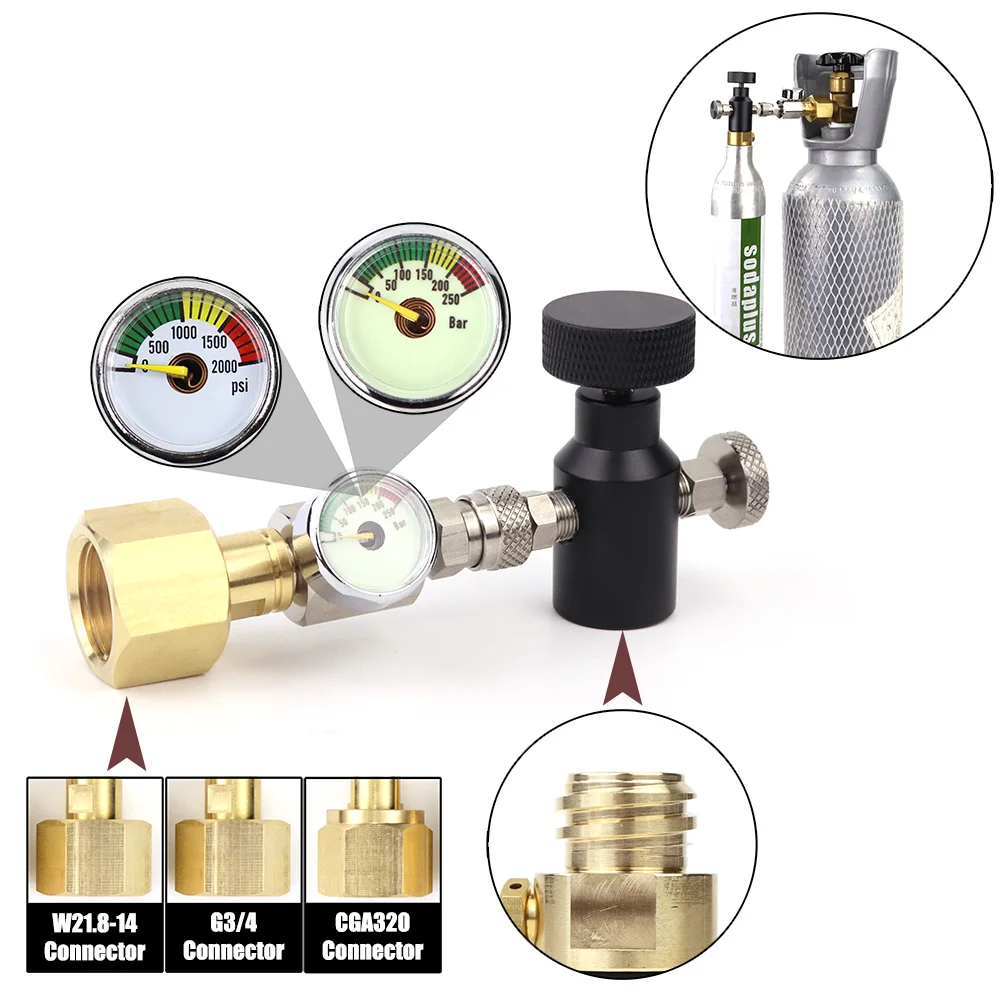 Adattatore di Ricarica CO2, Adattatore a Connessione Rapida per Bombola Adattatore di Ricarica CO2, Adattatore a Connessione Rapida per Bombola