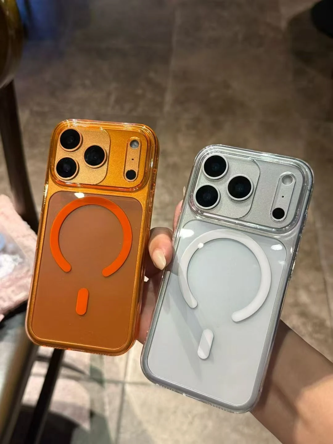 Luxury Matte Transparent Magnetic Phone Case – Shockproof Cover with MagSafe Wireless Charging Capability