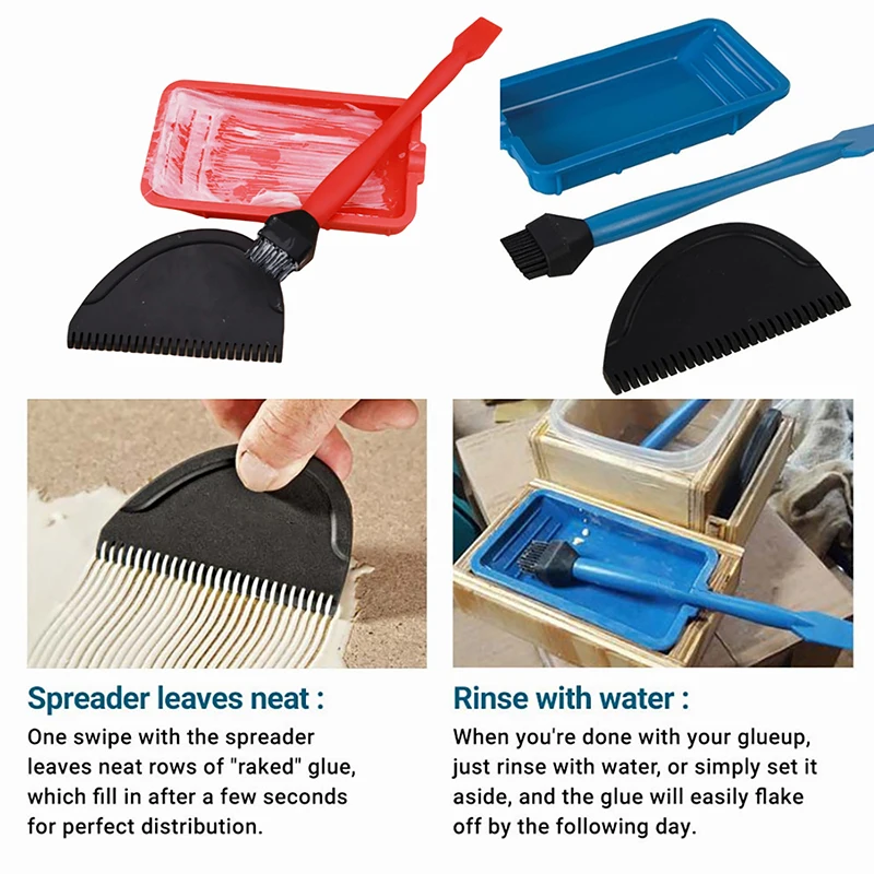 Silicone Glue Kit Silicone Brushes Woodworking Glue Spreader Applicator Sets silicone glue kit
