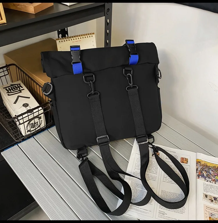 2023 Fashion High-capactiy Vintage Backpack Japanese Multifunctional School Bags For Boys Gilrs Casual Messenger Crossbody Bag