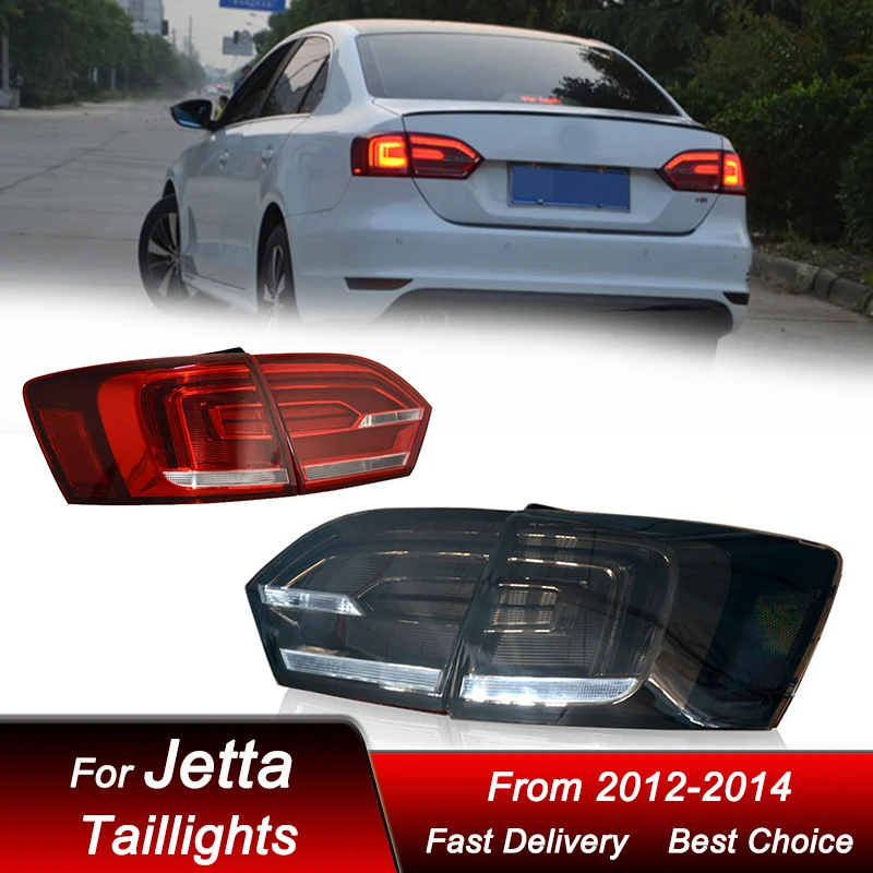 

Car Tail Lights For VW Jetta MK6 Hybrid 2012-2014 US style full LED Tail Lamp Dynamic Turn Signal Light Tail Lamp Assembly