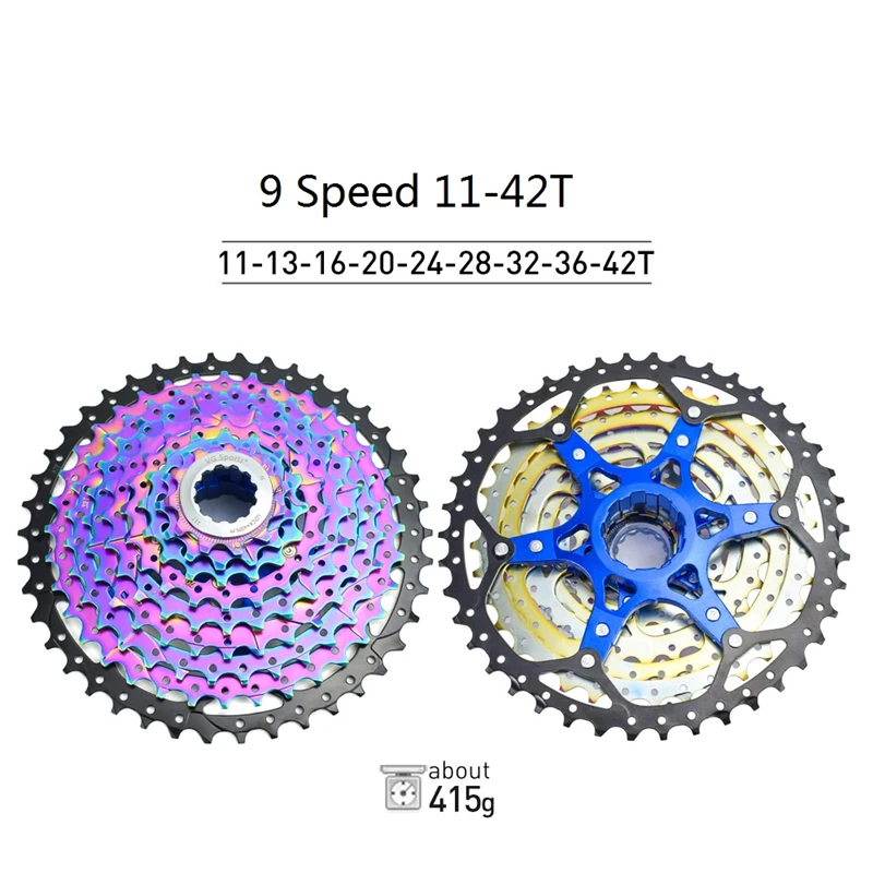 Bike Rainbow Cassette 8/9/10/11/12 Speed 11-40/42/50T MTB