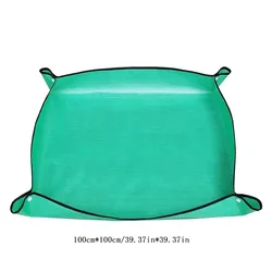 Foldable Waterproof Gardening Transplanting Mat - 50x50cm Plant Potting Pad (Green 100cm)