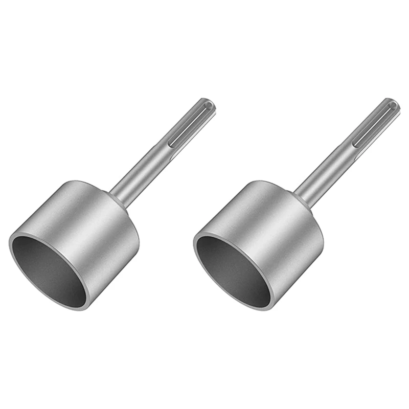 2X SDS-Max Ground Rod Driver, 65Mm Heavy Duty Steel Drill Bit Driver,For Rotaryhammer Drill Grounding Rods (2.56 In)