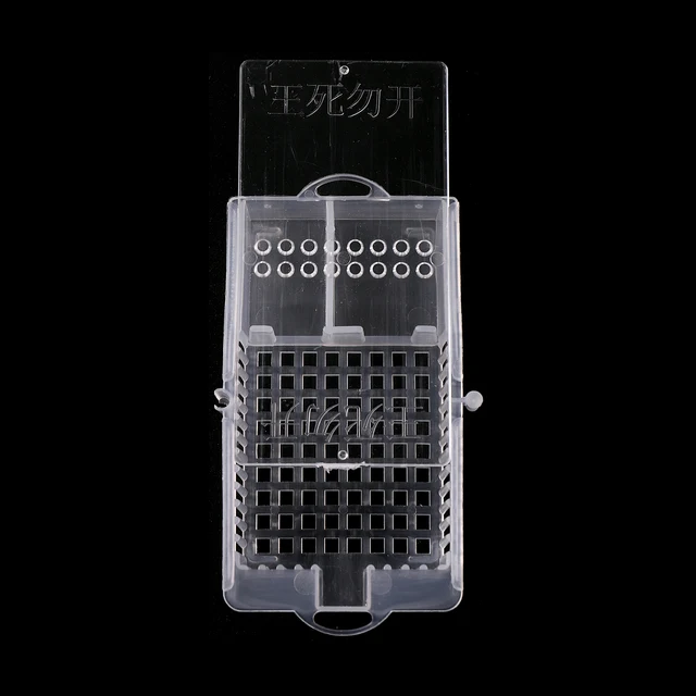 Méhész Queen Méh Ketrec Szállítás Ketrecek Méhészet Tenyésztő Push-Pull Király Foglyok Doboz Szerszám 5 Db - Image 4