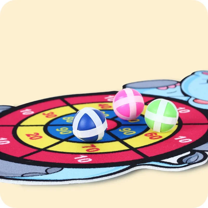 Animal Dart Board for Kids with Sticky Balls Indoor Outdoor Sport Multi Player Party Game Cartoon Animal Dart Board Toys 5