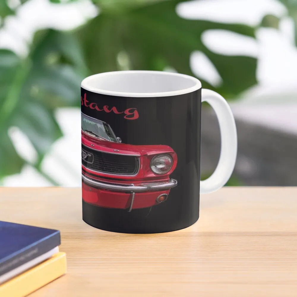 

Little Red Mustang Coffee Mug Tea And Cups Mixer Porcelain Set Mug