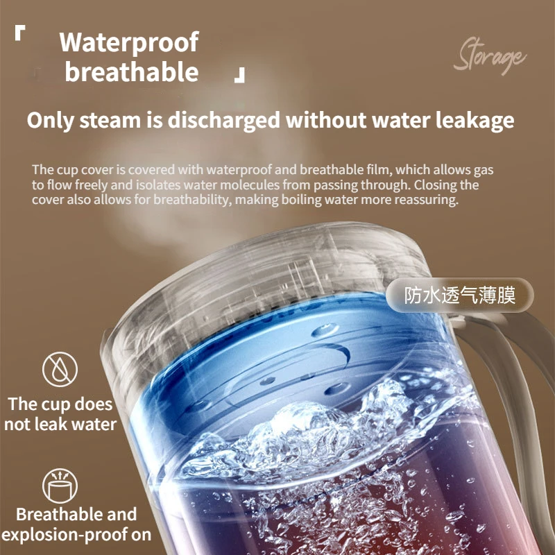 Portable electric water cup for boiling water, electric stewing cup for constant temperature heating and insulation