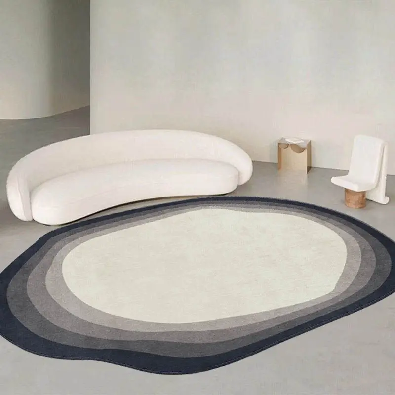 Irregular Shape Plush Carpet, Simple Bedroom Soft Mat, Light Luxury Cloakroom Decorative Rug, Home Porch, Non-Slip Rugs, Living