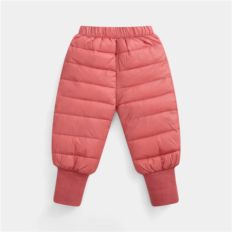 Winter Kids Warm Down Pants Autumn Children Clothing Boys Girls Thick Ski Trousers Baby Windproof Snow Long Pants 1-5 Years