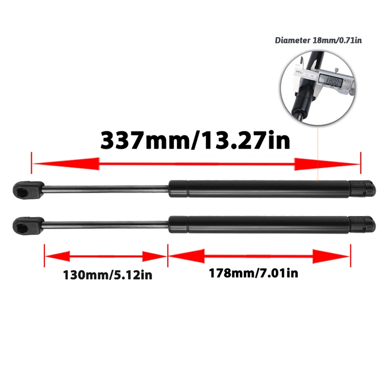 For Chrysler 300 Dodge Charger 2011-2022 Car Front Bonnet Hood Gas Lift Support Shock Struts Black Auto Accessories 893899 3
