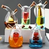 Kitchen Storage Sealed Bottles, Double-layer 2-in-1 Glass Bottles, Oil, Vinegar, Sauce, Seasoning Bottles, Kitchen Tools 1