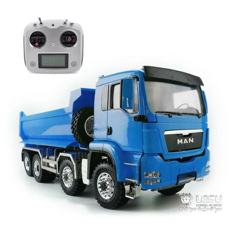 

LESU RC 8*8 Hydraulic Dumper Truck 1/14 DIY Model Metal Chassis Engineering Tipper Vehicle Adult Toy THZH0353