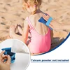 6 PCS Sand Remover For Beach,Sand Removal Bag,Sand Wipe Off Mitt Beach Sand Cleaner,Powder Pouches Sand Remover Beach 3