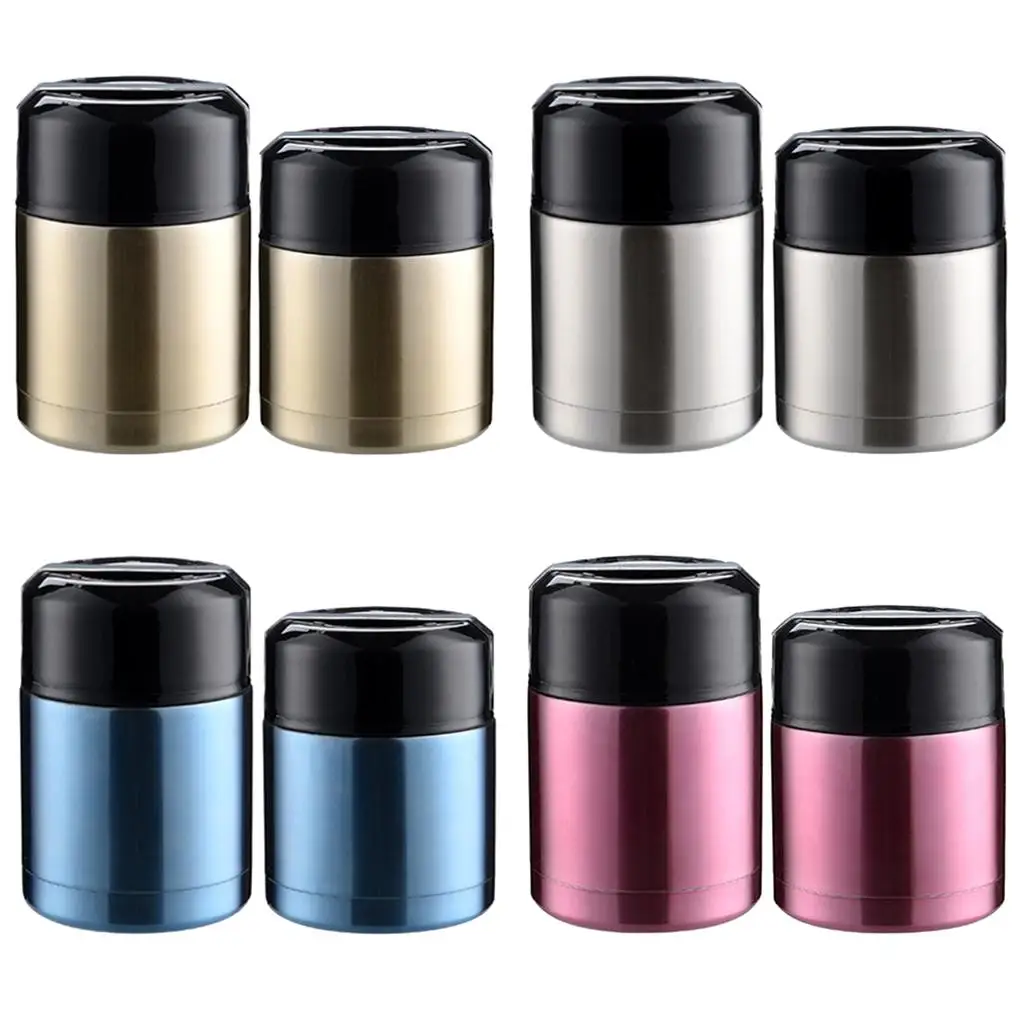 Insulated Lunch Container Cool Hot Food Jar Stainless Steel Vacuum Bento Lunch Box for Kids Adult Leak Proof for School Office
