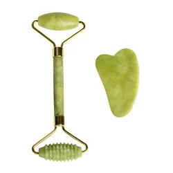 Natural Jade Roller Massager for Radiant Skin & Relaxation (Beige)