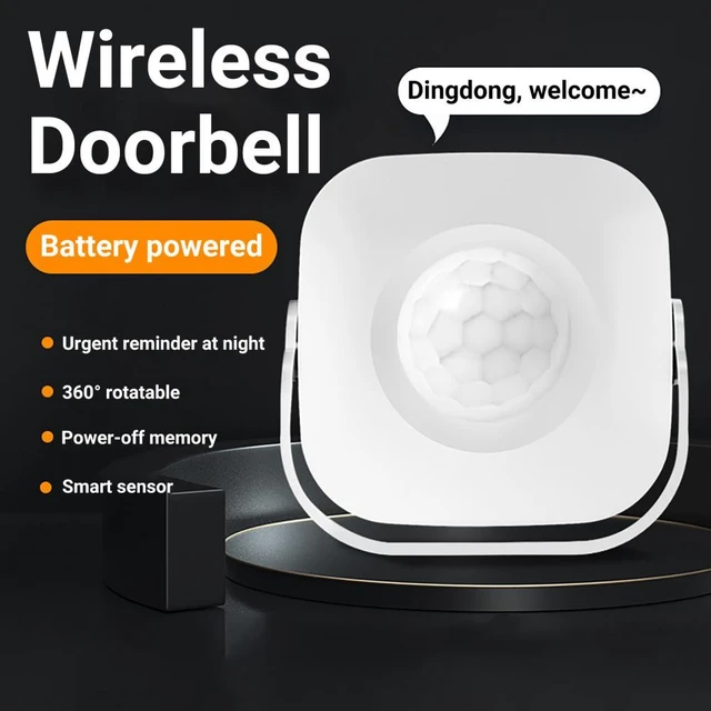 C9 Wireless Doorbell 4 Volume Level Infrared Motion Sensor Supermarket  Entrance Welcome Doorbell Rotatable Smart Door Bell Chime - AliExpress