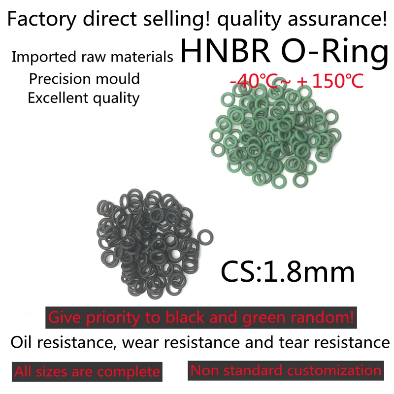 

Набор уплотнительных колец 10 шт., ассортимент резиновых уплотнительных колец HNBR для автомобильного кондиционера, инструмент для ремонта системы кондиционера, CS 1,8 мм, ID 2 ~ 90 м