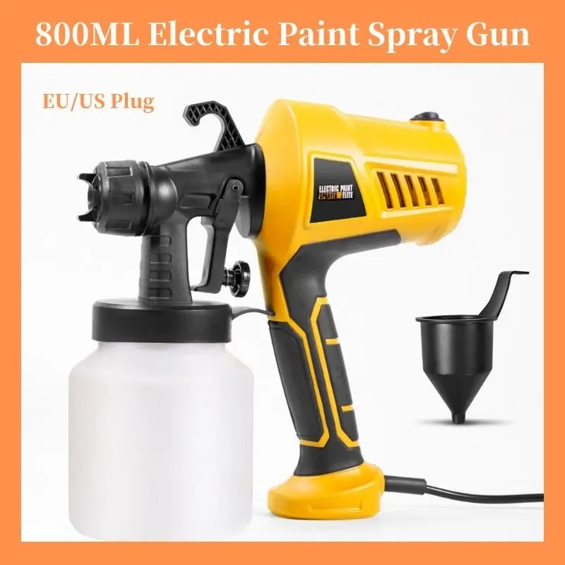 

800ML Electric Paint Spray Gun 500W High Pressure Detachable Sprayer Wall Coating Airbrush Tools Latex Paint Spraying 110V/220V