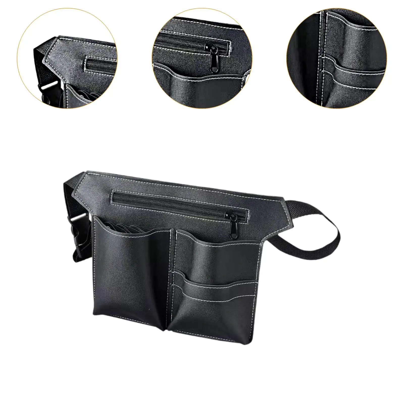 Barber Waist Bag Tool Holder Hairdresser Fanny Pack for Salons Hairdressing Tools Cosmetology Hairdressers Hairstylist Men Women