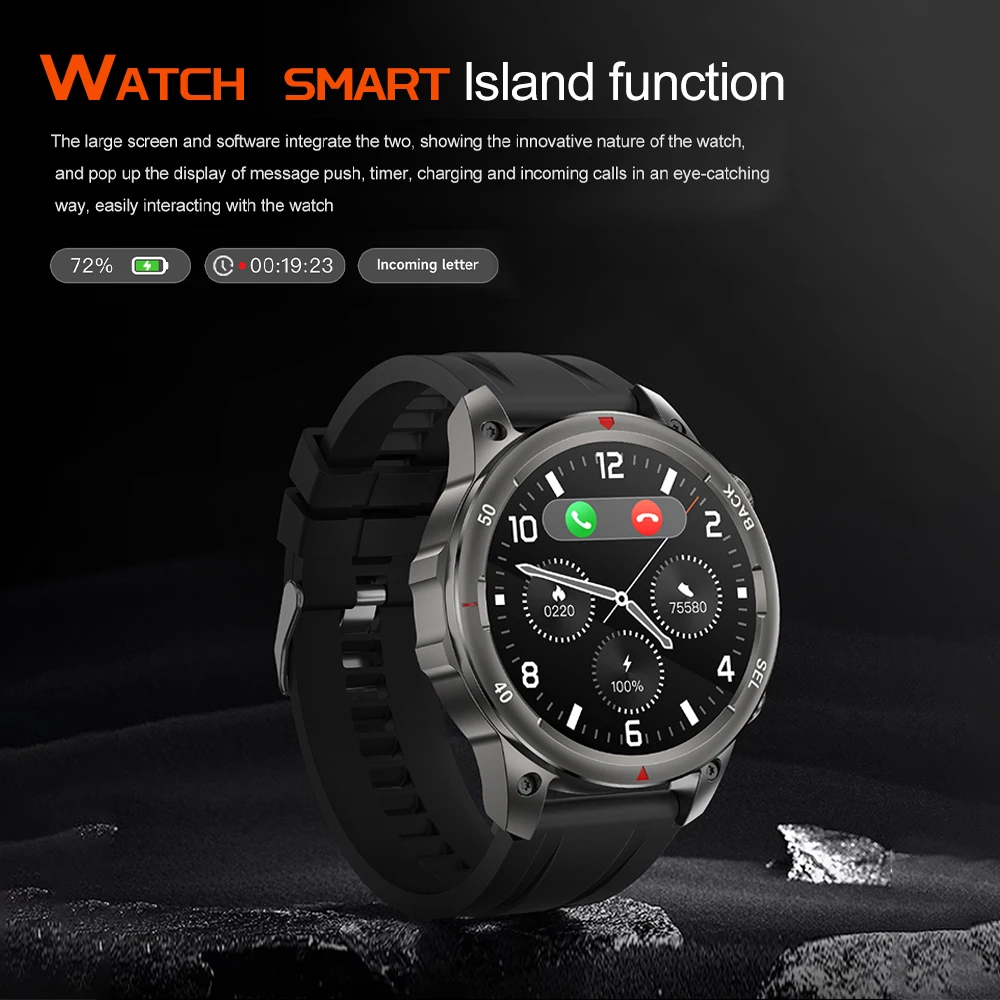 DK68 NFC Smart Watch 1.53inch Bluetooth Call Heart Monitor GPS Sports Fitness Wireless Charging Men Women Smartwatch 3