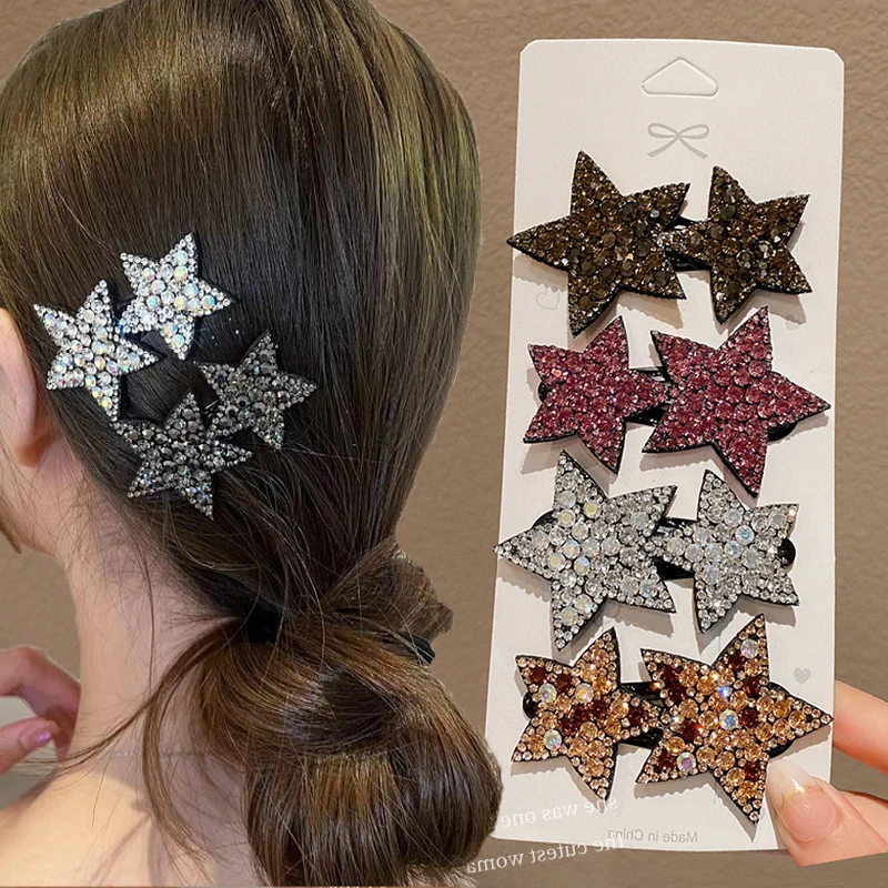 

Модные корейские темпераментные шпильки для волос со звездами, шпильки для волос, заколки для волос, роскошные аксессуары для волос для женщин и девушек