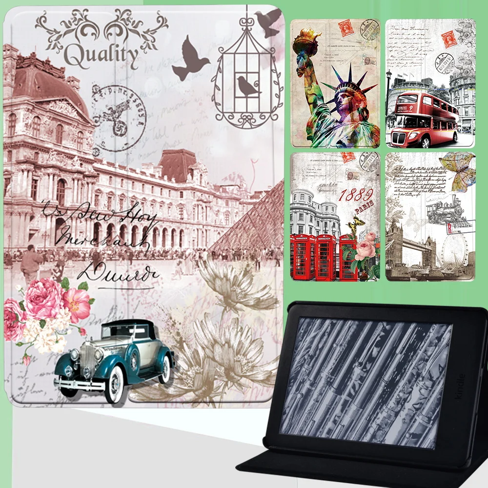 Custodia Per Tablet Per Kindle Paperwhite 5/Paperwhite 4/Kindle 10Th/Kindle 8Th/Paperwhite1 2 3 Retro Series Anti-Caduta Flip Stand Cover