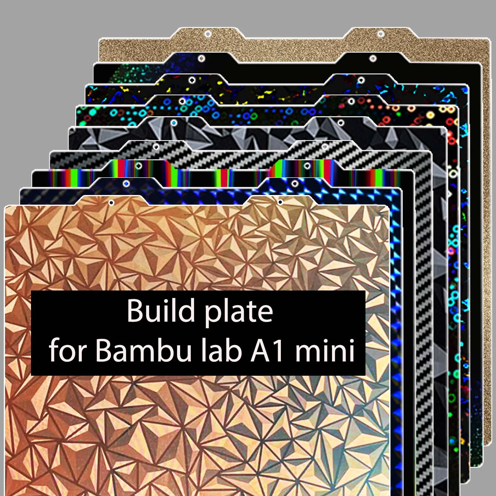 

For Bambu Lab A1 Mini Build Plate Double Sided H1H PEY PEO PET PEI Bed Spring Steel Sheet Pei Sheet 184x184 for Bambulab A1 Mini