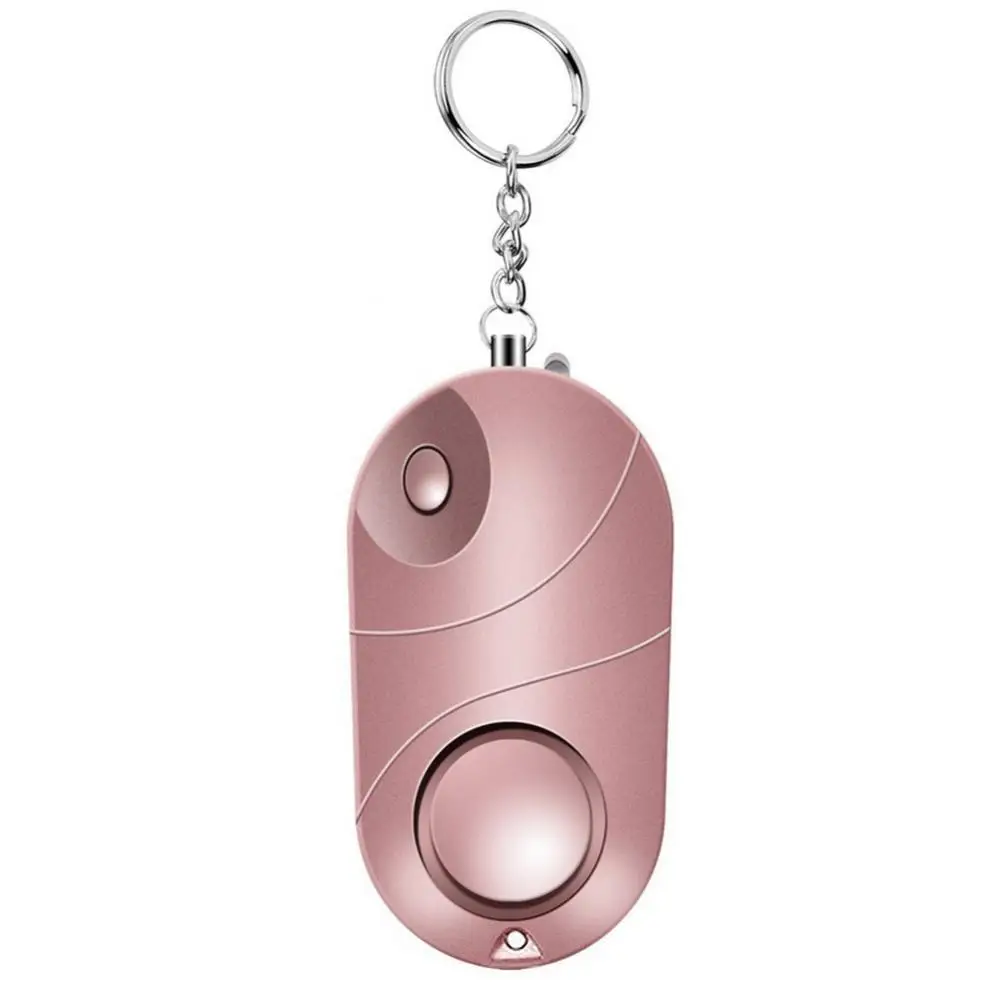 Safe Sound Siren Female Personal Alarm Emergency Self-Defense Security Alarm Keychain LED Flashlight Anti Attack Tool For Women